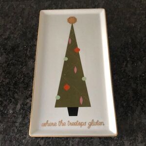 Where the treetops glisten Christmas serving platter